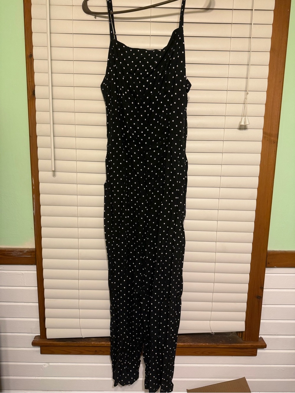 Old Navy Black and White Polka Dot Jumpsuit